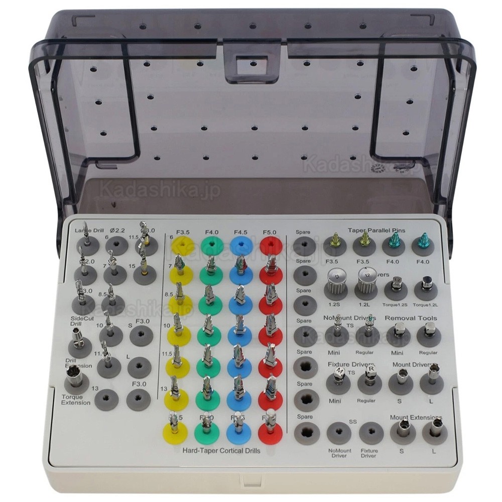 ユニバーサルインプラントテーパーサージカルキット/ ガイドツイストドリル器具 (Hiossen OSSTEMスタイル)